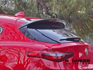Alfa Romeo Stelvio Roof Spoiler - Carbon Fiber - Stile Italia Alfa Romeo Stelvio Roof Spoiler - Carbon Fiber - Stile Italia